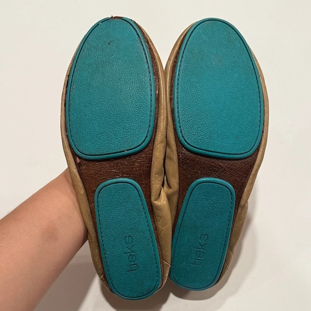 Tieks Tan Kids Slippers